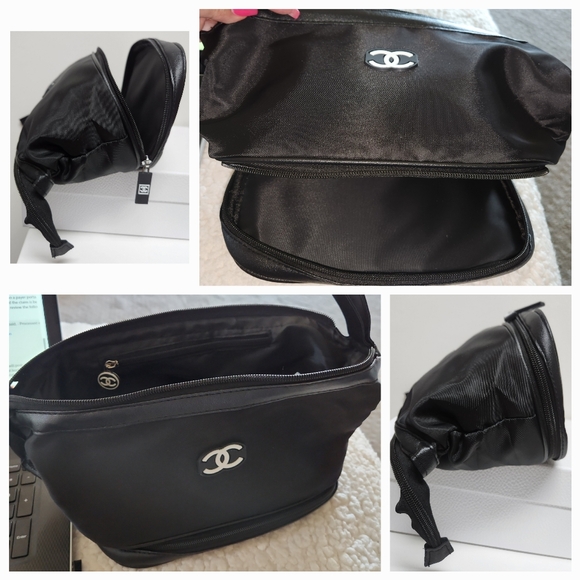 CHANEL 2024 Cosmetic/Vanity Bag with Bottom Zippered Compartment NWOT - Picture 10 of 14